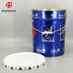 UN 10L Kim Loại Tin Trống 5 Gallon Xô 20L Rỗng Thùng Chứa Với Những Tiêu Chuẩn Chất Lug Nắp Và Kim Loại Xử Lý Cho Cấp Thực Phẩm Hóa Học