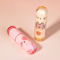Groothandel op maat gemaakte schattige ronde lippenstiftverpakkingen voor kinderen, lege mini cosmetische lippenbalsem verpakkingen van ABS, milieuvriendelijk en recyclebaar