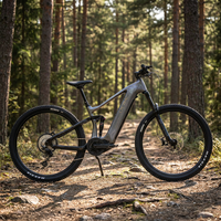 Vélo de montagne électrique haut de gamme EM10 en fibre de carbone, moteur Bafang M560, suspension intégrale, 500W, transmission centrale Bafang, 720Wh