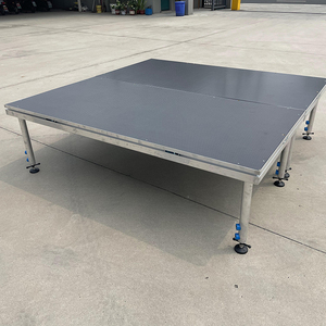 4x8ft Modular Aluminum <strong>Stage</strong> <strong>Platform</strong> with Plywood Surface Quick Lock for Event Rental Concert - Product Image 2