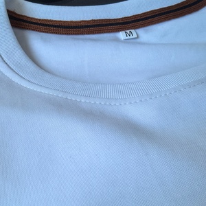 T-shirt de luxe pour homme style LP Old Money en mélange modal et coton, haut de gamme, col rond uni, personnalisable, décontracté, avec logo sur mesure, OEM - Product Image 6