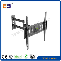 Soporte de Pared para TV de 26-55 Pulgadas, Brazo Oscilante con Movimiento Completo, Carga Máxima de 55 kg, Articulado, para LED LCD OLED, con Nivelación, CE/RoHS