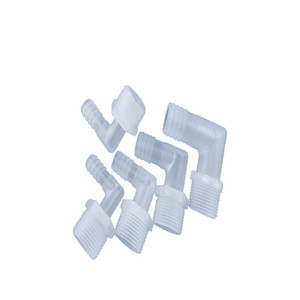 Connecteur coudé traversant M8 pour tuyaux d'aquaculture d'oxygène, adaptateur en plastique en forme de pagode, diamètre égal, coude égal - Product Image 1