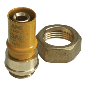 Connettore Conico con Girella APE 16x3/4, Componente per Attrezzature di Generazione Gas - Product Image 1