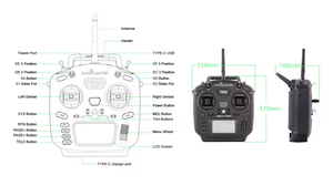 Contrôleur de vol de drone RC d'occasion original TX12 MKII ELRS 16 canaux avec sac de rangement - Product Image 3