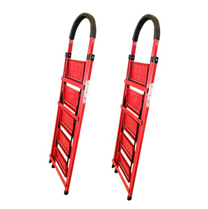 Échelles pliantes en acier pour la maison <span class=keywords><strong>ETop</strong></span>, modèle N131 rouge, 2 à 6 marches - Product Image 6