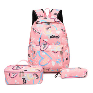 New Stylish Durable Leisure Travel Large Capacity <b>Backpack</b> Set Teenage Girls <b>Children</b> Kids Students Schoolbag With Pencil Bag - Product Image 4