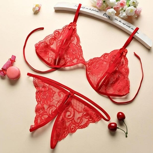 Op maat gemaakte bestseller sexy lingerie set met kant, open straps en zacht, comfortabel ontwerp voor vrouwen - Product Image 5
