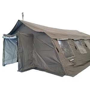 Best Verkopende 2024 China Fabriek Hoge Kwaliteit Grote Opblaasbare Buitentent Goedkope Groene Camouflage Kleur Campingtent