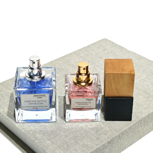 Bán buôn tùy chỉnh màu đen chai nước hoa 100ml vuông sang trọng nước hoa chai thủy tinh 30ml 50ml chai nước hoa bao bì với hộp - Product Image 4