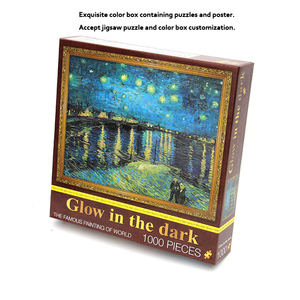 <span class=keywords><strong>Puzzle</strong></span> noir personnalisé, <span class=keywords><strong>prix</strong></span> de gros, lueur dans la nuit, pour adultes, <span class=keywords><strong>1000</strong></span> <span class=keywords><strong>pièces</strong></span> - Product Image 3