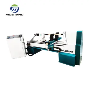 MT1530 Mustang High Efficient One Axis Two Blades CNC Wood Turning Machine Lathe