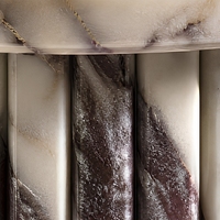 Table d'appoint en marbre Calacatta Viola