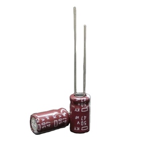 Original authentique japon <span class=keywords><strong>chimique</strong></span> NCC noir or acier 50v 47UF importé KY haute fréquence faible <span class=keywords><strong>condensateur</strong></span> électrolytique - Product Image 1