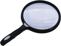 Loupe à main lentilles, outil de poche 89080 Jumbo 5 pouces, livre loupe