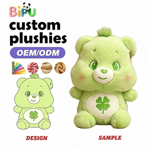 Fabricant d'ours en peluche, ours en peluche multicolores personnalisés, populaires, de style dessin animé, avec rembourrage en coton PP, jouets en peluche OEM, créez votre propre marque - Product Image 5