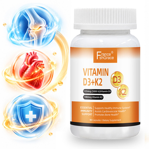 Complément alimentaire Shecome Vitamine K2 D3, fabricant de suppléments MK-7, soutien immunitaire, cardiovasculaire et osseux, 90 capsules de Vitamine K2 D3 - Product Image 1