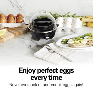Dụng Cụ Luộc Trứng Ốp La Bằng Điện & Nồi Nấu Trứng Luộc Mềm, Vừa, Cứng Với Tự Động Tắt Và Còi, Bao Gồm Cốc Đo - Product Image 4