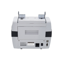 JIENUO Heavy-Duty 2 CIS Compteur de billets de banque multi-devises à chargement par le haut 1500 pièces/vitesse minimale 500 pièces capacité de trémie universelle