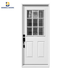 <span class=keywords><strong>2025</strong></span> Trung Quốc Nhà Máy Mới Mỹ Thép Cửa Homeuse An Ninh Nội Thất Bảng Điều Chỉnh Cửa Giá Rẻ Trắng Nửa Kính An Ninh Cửa - Product Image 6