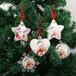 <span class=keywords><strong>Boule</strong></span> <span class=keywords><strong>de</strong></span> Noël à sublimation, ornement <span class=keywords><strong>de</strong></span> Noël vierge, <span class=keywords><strong>boule</strong></span> en plastique <span class=keywords><strong>transparente</strong></span>, taille 8 cm, ornement <span class=keywords><strong>de</strong></span> Noël à sublimation - Product Image 1