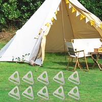 Oeillet en métal à œillet de tente triangulaire robuste pour sac à dos de Camping accessoires d'équipement de plein air boucle Durable étanche