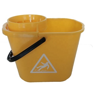 Cubo <span class=keywords><strong>de</strong></span> Plástico Económico <span class=keywords><strong>de</strong></span> 14L, Redondo y Pequeño, con Escurridor y Cesta - Product Image 5