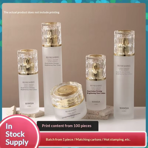 Nuevo Envase de Vidrio de Alta Gama para Cosméticos, Botella Dispensadora de Loción con Bomba, Modelo <span class=keywords><strong>Bacara</strong></span>, Botella Vacía - Product Image 5