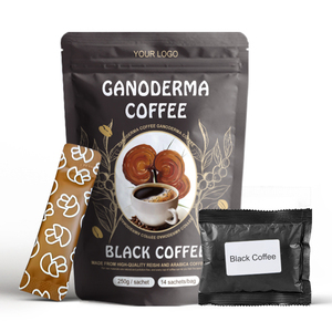 Café instantané aromatisé AMULYN en marque propre, Ganoderma Lingzhi (champignon Reishi), goût amer, amincissant, emballé en sachet - Product Image 2