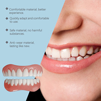 Prothèse dentaire complète en silicone de qualité supérieure, ajustable, à clipser, pour un sourire blanc et magnifique