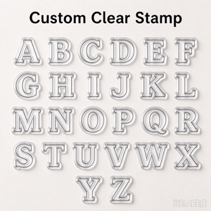 Sellos de Silicona Transparentes Personalizados al por Mayor, Fabricante de Sellos Transparentes con 26 Letras, Servicio OEM ODM de Marca Privada - Product Image 1