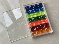 HOMESWEET – jeu de dominos personnalisé de haute qualité, en plastique, en acrylique, 28 pièces