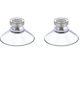 40mm 10mm Long M4 Thread Clear Plastic Suction Cup With Screw And Nut