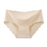Culottes populaires sans coutures en soie glacée pour femmes, entrejambe en pur coton respirant, shorts triangulaires fins en soie glacée taille mi-haute