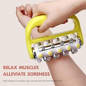 Anti Cellulite Massager Roller Body Sculpting Tools Massager Maderotherapy Yellow Blue Plastic Body Massager Therapy Tools Set - Product Image 5