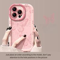 Coque de téléphone créative pour Apple 16 Puff, nouveau design papillon pleine écran, vente en gros, plusieurs articles