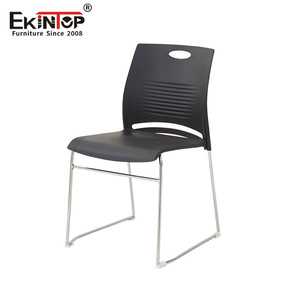 Silla de conferencia Zhongqirun apilable de plástico moderna para oficina y formación con material PP importado de Corea y acabado electrochapado - Product Image 3