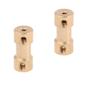 Conector adaptador de acoplamiento de eje de Motor de junta de latón personalizado de 4mm a <span class=keywords><strong>5mm</strong></span> para fabricación de piezas de aviones RC servicio Cnc - Product Image 4
