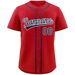 Camiseta deportiva personalizada unisex, camiseta de béisbol de nueva tendencia con nombre cosido transpirable y conjunto de camisa personalizada impresa con número - Product Image 2