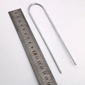 Piquets/Clous/Attaches en U pour aménagement paysager, galvanisés, pour fixation de paillis, anti-rouille, 6 pouces, robustes - Product Image 5