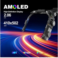 Jam Tangan Pintar 2.06-inci 410x502 IPS AMOLED Pengisian Daya Magnetik Kronograf Alarm Karet 4G Android 8.1 Kalender Panggilan Video WiFi