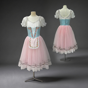 Traje de Ballet Fitdance La Fille Mal Garde Lise, Vestido de Ballet Romántico con Corsé de Manga Corta Abullonada y Tutú de Tul Rosa para Niñas - Product Image 1