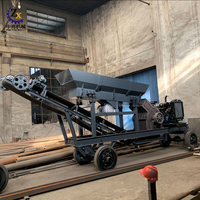 Zhizhongxiang — grand broyeur de pierres hydrauliques mobile, 150x250 yard, en or, électrique, portable