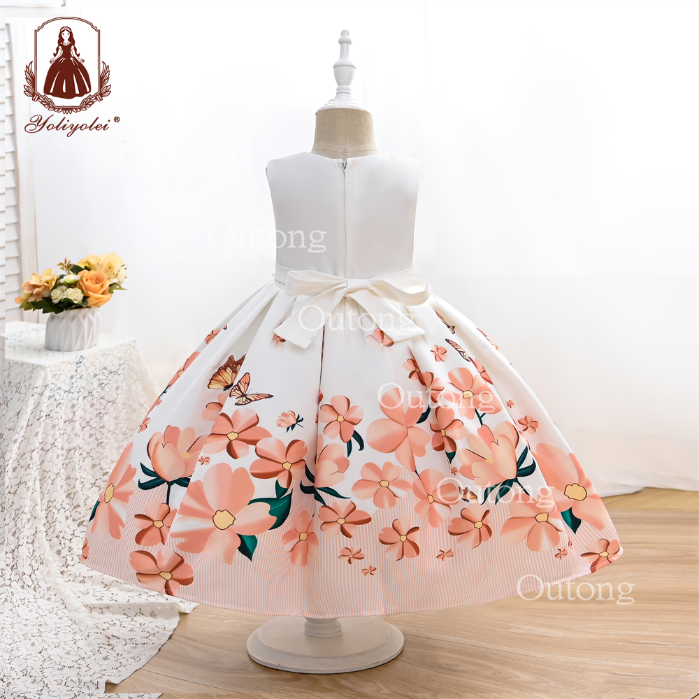 Years Old Girl Dress Knee-Length Sleeveless Summer Style