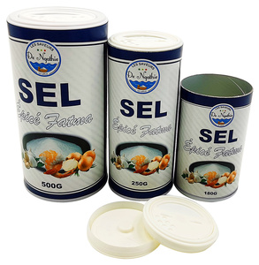 100 gram 180 gram 500 gram muối biển bột giấy ống bao bì gia vị gia vị các tông Canister lon - Product Image 5