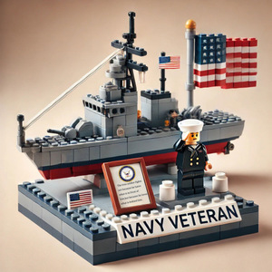 ABS Duty Uniform Figure Scene Block Set 1:12 Scale Model Toy DIY Construction <strong>Kit</strong> for Creative Desktop <strong>Diorama</strong> Assembly - Product Image 3