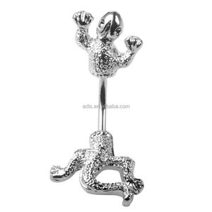 Модное металлическое кольцо в виде пупка из нержавеющей стали - Product Image 1