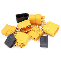 AMASS Original XT90I connecteur mâle et femelle plaqué or 4.5mm Bullet Plug 2 + 2 Plug avec broche de signal pour RC Lipo Battery UAV