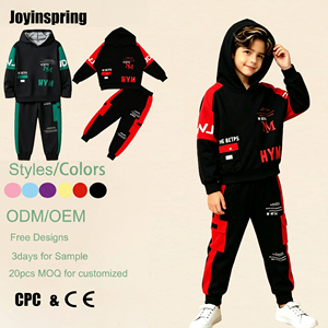 Ensemble de survêtement 2 pièces Ninos <span class=keywords><strong>Hip</strong></span> <span class=keywords><strong>Hop</strong></span> : Hoodie Color Block et Jogger Cargo – Personnalisation ODM/OEM, Vente en Gros, <span class=keywords><strong>Tenue</strong></span> Quotidienne Streetwear et Danse - Product Image 1