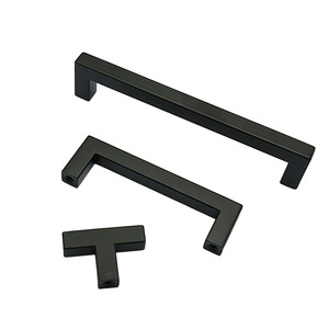 Manija para Puerta de Armario Hechuangxing, Negra, de Tubo Cuadrado, para Cajones y Armarios, Diseño Moderno y Minimalista - Product Image 4